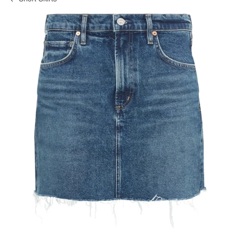 CITIZENS OF HUMANITY Beatnik Denim Mini Skirt. Size 30. Colour: Idlewild
